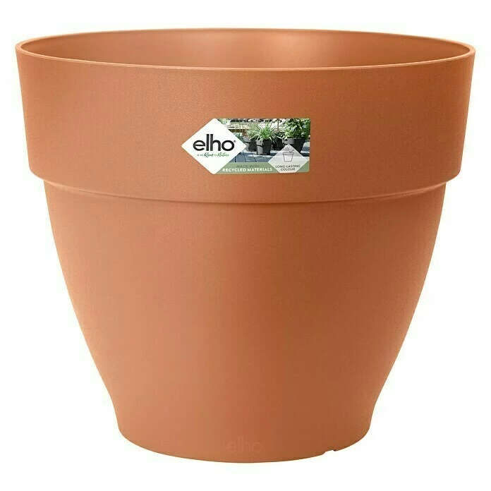 BAUHAUS Elho Pflanztopf Vibia Campana Außenmaß (Ø X H): 39 X 33,4 Cm, Kunststoff, Terracotta