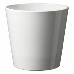 BAUHAUS SK Übertopf Rund Dallas Esprit Außenmaß (Ø X H): 24 X 24 Cm, Weiß, Keramik, Matt