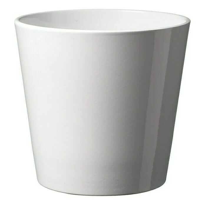 BAUHAUS SK Übertopf Rund Dallas Esprit Außenmaß (Ø X H): 24 X 24 Cm, Weiß, Keramik, Matt