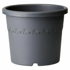 BAUHAUS Elho Algarve Pflanztopf Cilindro Außenmaß (Ø X H): 58 X 48 Cm, Kunststoff, Anthrazit