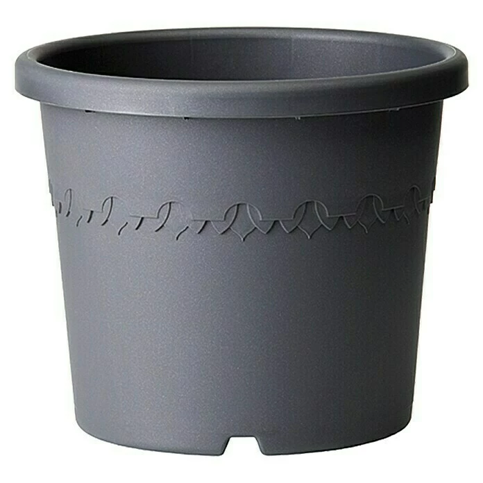 BAUHAUS Elho Algarve Pflanztopf Cilindro Außenmaß (Ø X H): 58 X 48 Cm, Kunststoff, Anthrazit