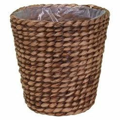 BAUHAUS A.H.G. Pflanzkorb Außenmaß (Ø X H): 16 X 19 Cm, Naturmaterialien, Waschbraun