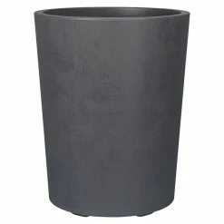 BAUHAUS Deroma Pflanzkübel Rund Millennium Außenmaß (Ø X H): 43,5 X 53,5 Cm, Kunststoff, Anthrazit