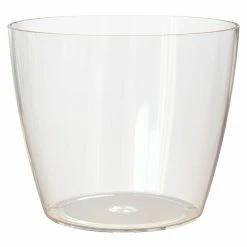 BAUHAUS Artevasi San Remo Übertopf Rund Außenmaß (Ø X H): 16 X 14,5 Cm, Transparent