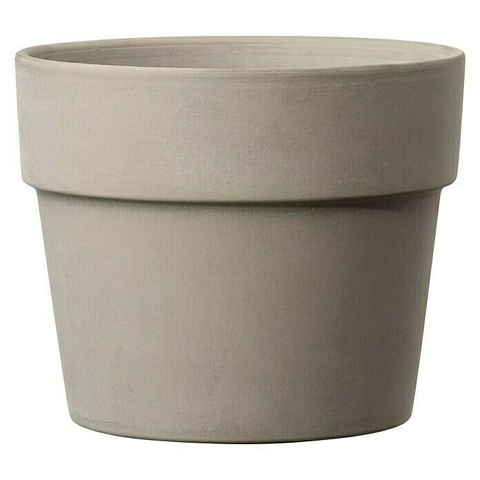 BAUHAUS Deroma Pflanztopf Perfetto Außenmaß (Ø X H): 29 X 23,6 Cm, Naturmaterialien, Graphit