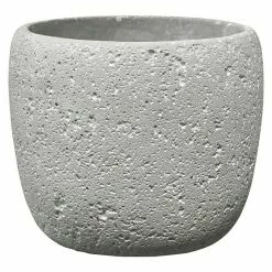 BAUHAUS SK Übertopf Rund Bettona Außenmaß (Ø X H): 14 X 14 Cm, Hellgrau/Zement