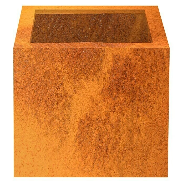 BAUHAUS Palatino Exlusive Line Pflanzkübel Eckig Nora 60 X 60 X 60 Cm, Cortenstahl, Rotbraun