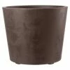 BAUHAUS Deroma Pflanzkübel Rund Millennium Außenmaß (Ø X H): 49 X 59 Cm, Kunststoff, Braun