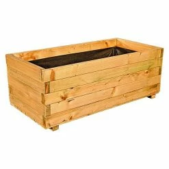 BAUHAUS T & J Blumenkübel Hans 50 X 100 Cm, Holz