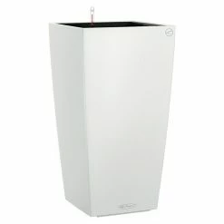 BAUHAUS Lechuza Color Pflanzsäule Eckig Cubico Außenmaß (L X B X H): 22 X 22 X 41 Cm, Kunststoff, Weiß