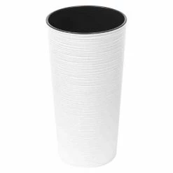 BAUHAUS Siena Garden Pflanzsäule Rund Locon Eco Außenmaß (Ø X H): 25 X 46,5 Cm, Weiß