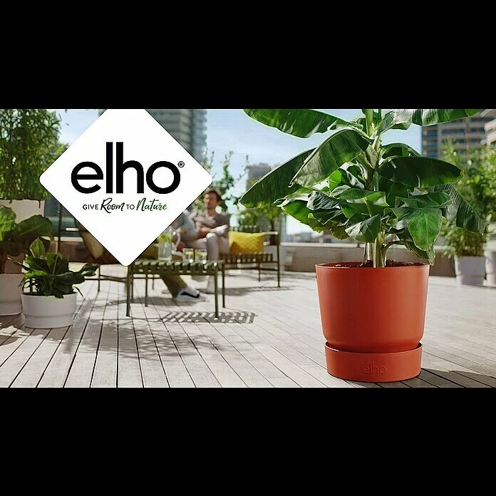 BAUHAUS Elho Pflanztopf Greenville Außenmaß (Ø X H): 30 X 27,8 Cm, Kunststoff, Weiß – Bild 4