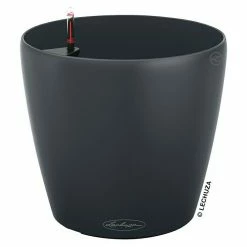 BAUHAUS Lechuza Color Pflanztopf Classico Außenmaß (Ø X H): 35 X 33 Cm, Kunststoff, Schiefergrau