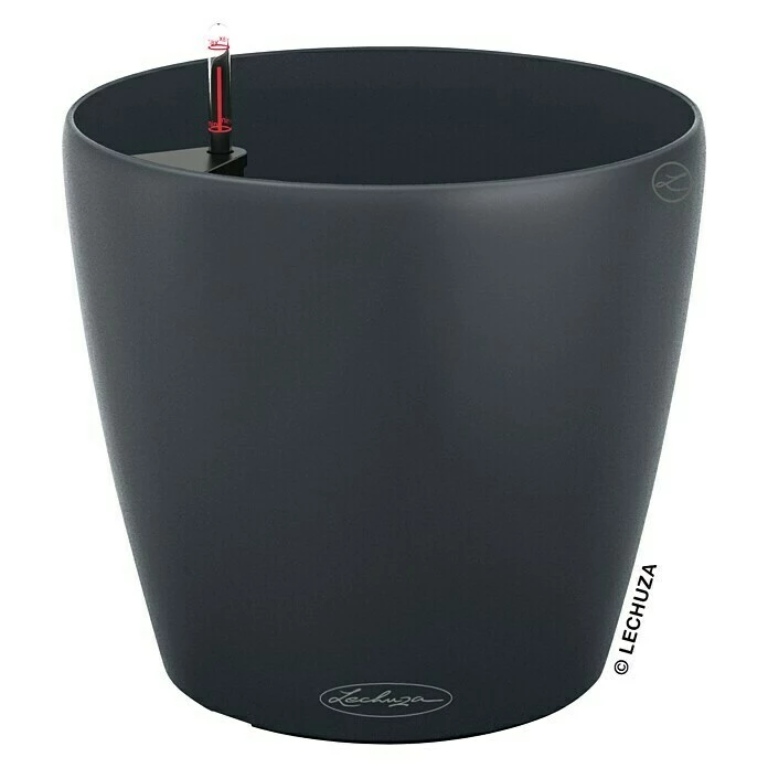 BAUHAUS Lechuza Color Pflanztopf Classico Außenmaß (Ø X H): 35 X 33 Cm, Kunststoff, Schiefergrau