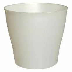 BAUHAUS Geli Übertopf Rund Casablanca Max. Außendurchmesser: 30 Cm, Silber Metallic