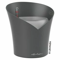 BAUHAUS Lechuza Orchideentopf Orchidea All-In-One Außenmaß (Ø X H): 18,3 X 19,5 Cm, Schiefergrau