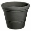 BAUHAUS Geli Pflanzkübel Rund Milano Max. Außendurchmesser: 55 Cm, Höhe: 42,5 Cm, Anthrazit
