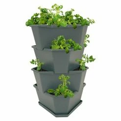 BAUHAUS Gusta Garden Pflanzturm Paul Potato 44 X 44 X 65 Cm, Anthrazit