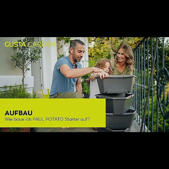 BAUHAUS Gusta Garden Pflanzturm Paul Potato 44 X 44 X 65 Cm, Anthrazit – Bild 6