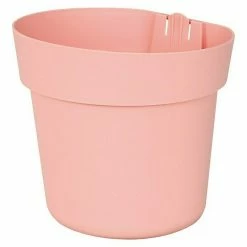 BAUHAUS Geli Regenrohr-Pflanzgefäß Conny Außenmaß (Ø X H): 16 X 16 Cm, Kunststoff, Zartrosa