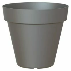 BAUHAUS Artevasi Capri Pflanztopf Außenmaß (Ø X H): 25 X 21,5 Cm, Kunststoff, Anthrazit