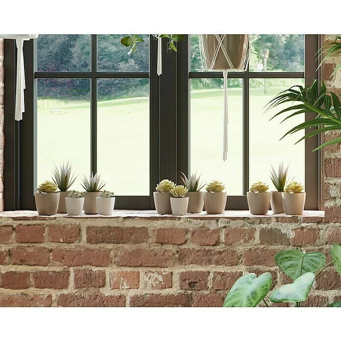 BAUHAUS Artevasi Pflanztopf San Remo Matt Außenmaß (Ø X H): 6 X 5,8 Cm, Kunststoff, Weiß – Bild 4