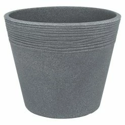 BAUHAUS Geli Pflanztopf Napoli Außenmaß (Ø X H): 40 X 32 Cm, Kunststoff, Beton, Strukturoptik