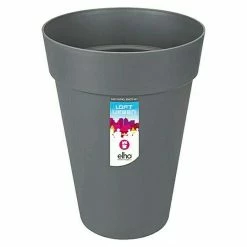 BAUHAUS Elho Loft Urban Pflanztopf Außenmaß (Ø X H): 35 X 45,6 Cm, Anthrazit