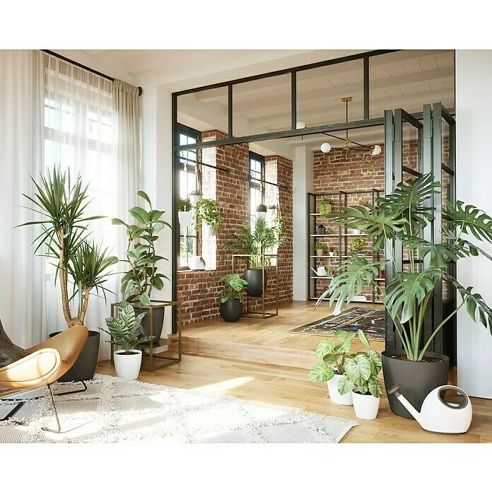 BAUHAUS Artevasi Pflanztopf San Remo Matt Außenmaß (Ø X H): 6 X 5,8 Cm, Kunststoff, Weiß – Bild 6