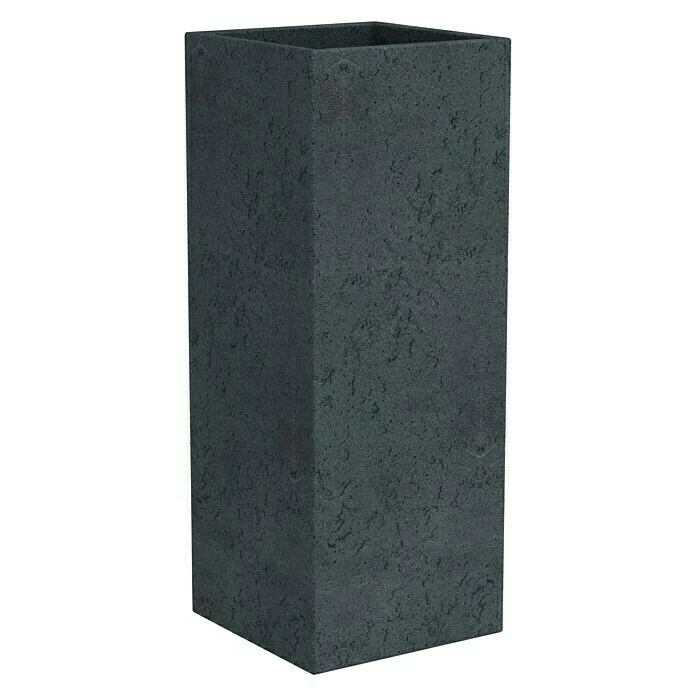 BAUHAUS Scheurich Pflanzkübel Eckig C-Cube Außenmaß (L X B X H): 38 X 38 X 54 Cm, Kunststoff, Schwarz