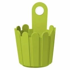 BAUHAUS Poétic Landhaus Fässchen Grün, Durchmesser: 15 Cm