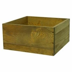 BAUHAUS T & J Pflanzkasten Labo 3D Gebeizt 36 X 36 X 17,5 Cm, Holz, Braun, Passend Für: Labo 3D