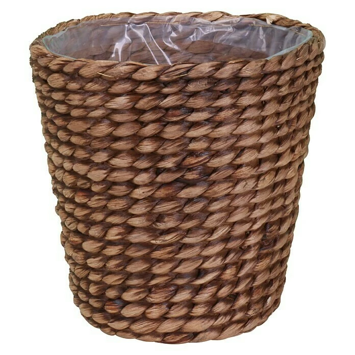 BAUHAUS A.H.G. Pflanzkorb Außenmaß (Ø X H): 13 X 15 Cm, Naturmaterialien, Waschbraun