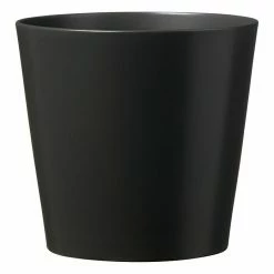 BAUHAUS SK Übertopf Rund Dallas Esprit Außenmaß (Ø X H): 21 X 21 Cm, Anthrazit, Keramik, Matt