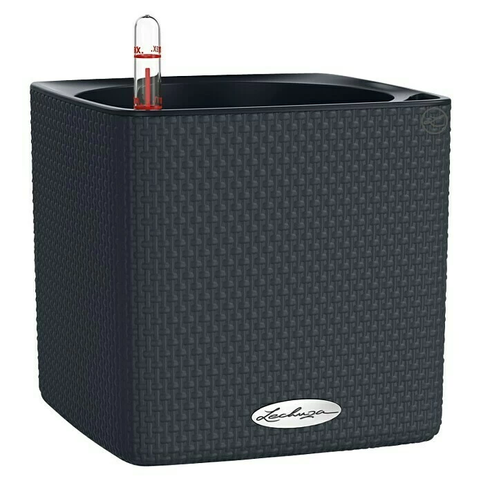 BAUHAUS Lechuza Color Pflanzkasten Cube Außenmaß (L X B X H): 17 X 17 X 16 Cm, Kunststoff, Schiefergrau