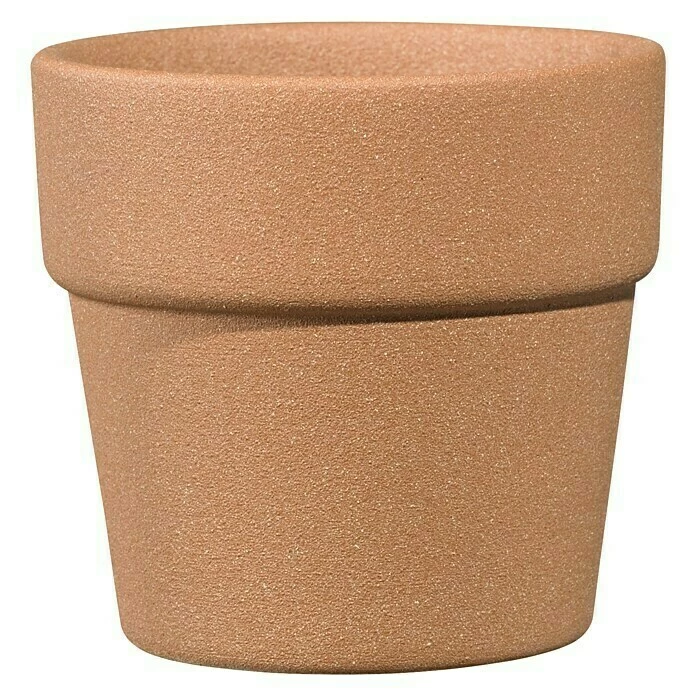 BAUHAUS SK Übertopf Rund Lima Außenmaß (Ø X H): 7 X 7 Cm, Strukturterra, Keramik, Matt