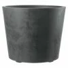 BAUHAUS Deroma Pflanzkübel Rund Millennium Außenmaß (Ø X H): 59 X 49 Cm, Kunststoff, Anthrazit