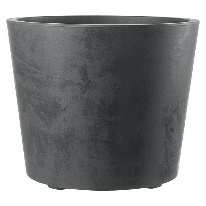 BAUHAUS Deroma Pflanzkübel Rund Millennium Außenmaß (Ø X H): 59 X 49 Cm, Kunststoff, Anthrazit