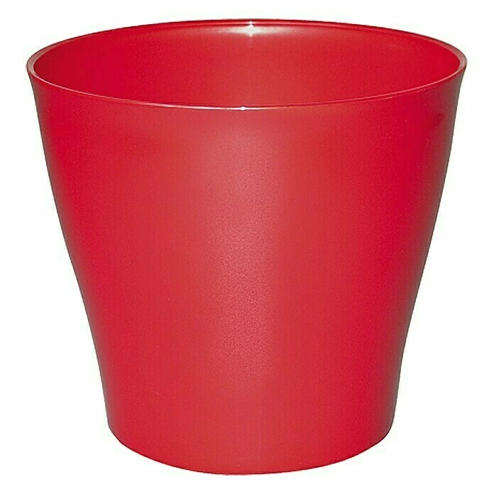 BAUHAUS Geli Übertopf Rund Casablanca Max. Außendurchmesser: 12 Cm, Rot Metallic