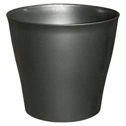 BAUHAUS Geli Übertopf Rund Casablanca Max. Außendurchmesser: 35 Cm, Anthrazit Metallic