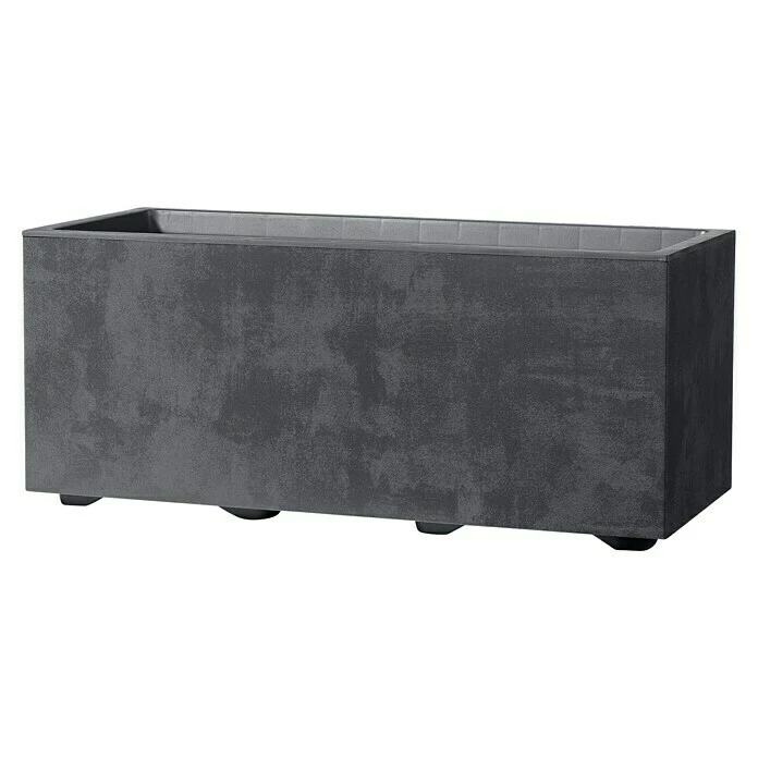 BAUHAUS Deroma Pflanzkasten Millennium Außenmaß (L X B X H): 59 X 25 X 25 Cm, Anthrazit