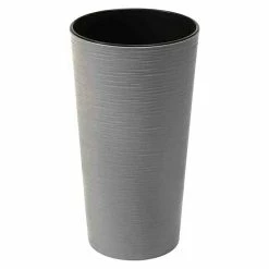 BAUHAUS Siena Garden Pflanzsäule Rund Locon Eco Außenmaß (Ø X H): 30 X 57 Cm, Grau