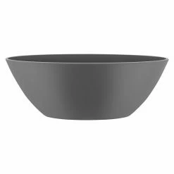 BAUHAUS Elho Brussels Schale Oval Außenmaß (L X B X H): 20,5 X 13,6 X 10,4 Cm, Kunststoff, Anthrazit
