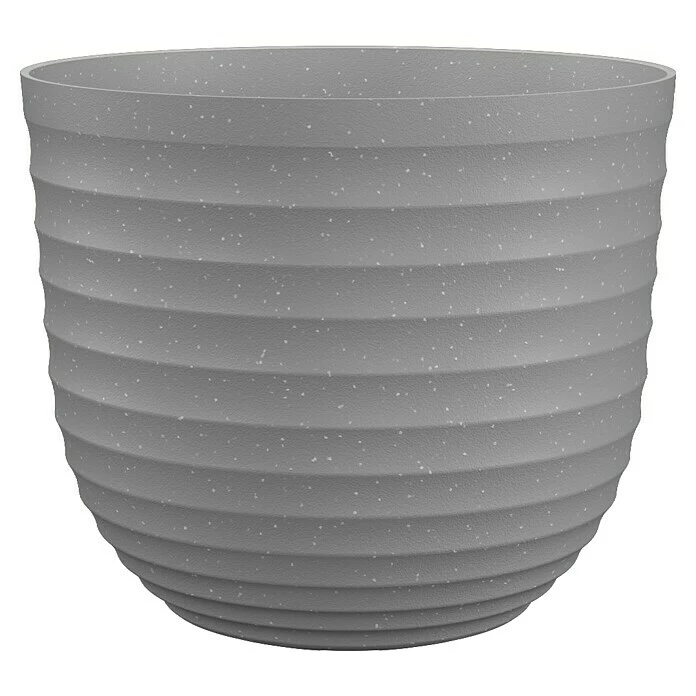 BAUHAUS Artevasi Pflanztopf Havana Waves Außenmaß (Ø X H): 20 X 16,6 Cm, Kunststoff, Weiß-Grau