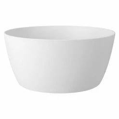 BAUHAUS Elho Brussels Pflanzschale Rund Außenmaß (Ø X H): 23 X 10,8 Cm, Kunststoff, Weiß, Matt