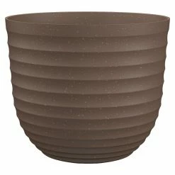 BAUHAUS Artevasi Pflanztopf Havana Waves Außenmaß (Ø X H): 20 X 16,6 Cm, Kunststoff, Beige