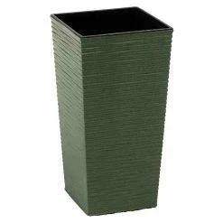 BAUHAUS Siena Garden Pflanzsäule Eckig Nizza Eco 30 X 30 X 57 Cm, Kunststoff, Grün