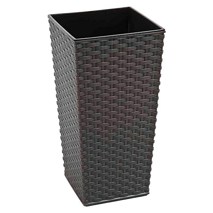 BAUHAUS Siena Garden Pflanzsäule Eckig Paris Außenmaß (L X B X H): 30 X 30 X 57 Cm, Kunststoff, Graphit