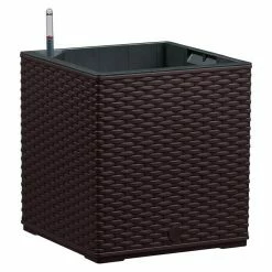 BAUHAUS Poétic Casa Mesh Pflanzkasten Außenmaß (L X B X H): 30 X 30 X 31 Cm, Kunststoff, Mokka