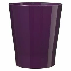 BAUHAUS SK Orchideentopf Merina Candy Außenmaß (Ø X H): 14 X 15 Cm, Keramik, Aubergine, Glänzend